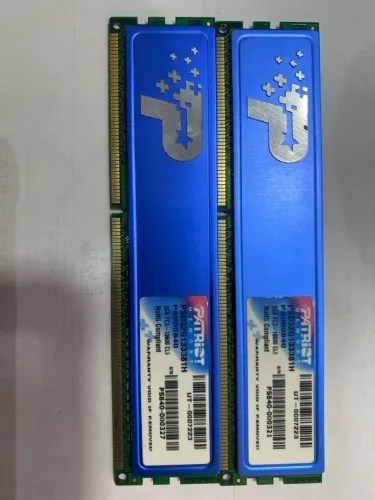 KIT Memória Patriot 04 GB DDR3 SENDO 02x02 GB FUNCIONANDO 100%