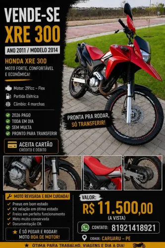 Honda XR - Impecável, Documentação 100% OK