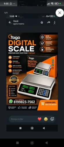 Balança digital comercial 40 kg