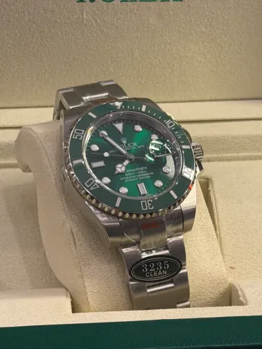 Relógio Masculino Rolex Submariner Verde Hulk Automático Safira Aço 904L Premium