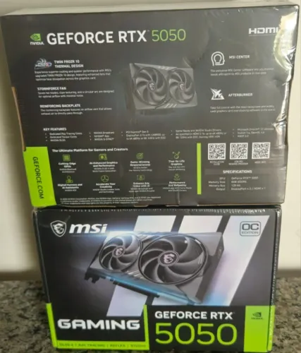 placa de video msi 5050 geforce rtx gaming oc 8gb nova lacrada nota e garantia