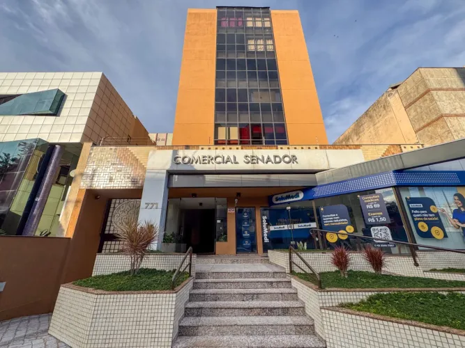 Sala para alugar no Ed Comercial Senador na região central de Londrina com 2 salas.