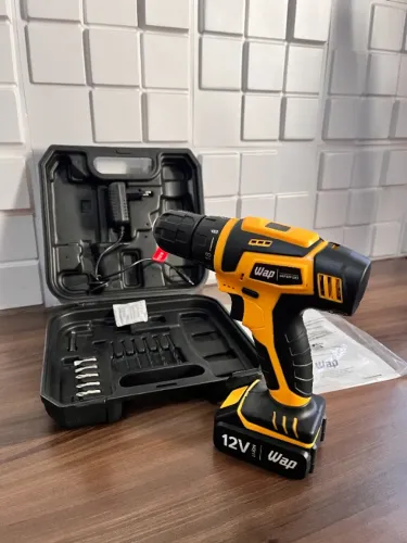 Furadeira/Parafusadeira WAP 12V + Maleta Completa Nova