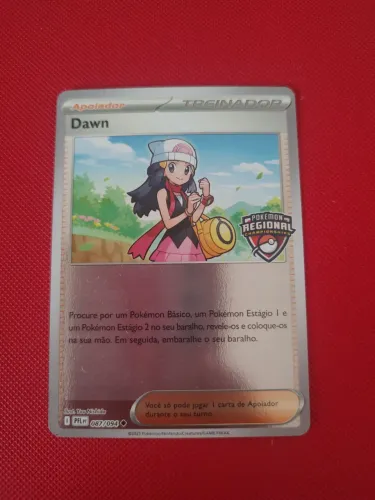 Carta Pokémon Dawn Promocional do Regional de Campinas