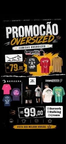 Oversized de diversas marcas