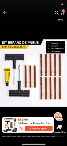 KIT REPARO DE PNEUS 