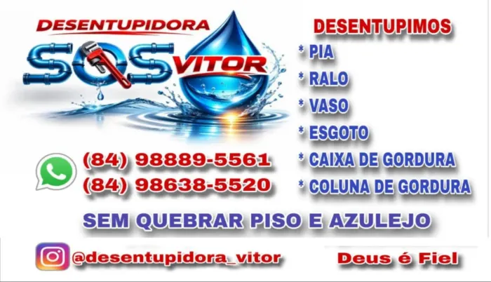 Desentupidora SOS WhatsApp *