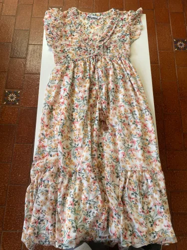 Vestido Longo Zara - Florido