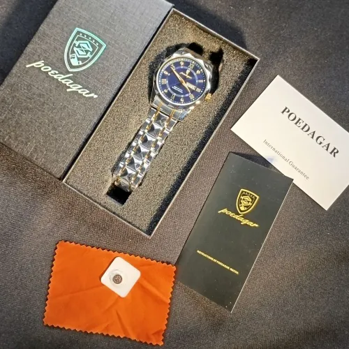 Relógio Masculino Elegante Aço Inox com Data Novo 