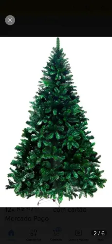 Árvore Natal Luxo - 2,10m - 1300 galhos