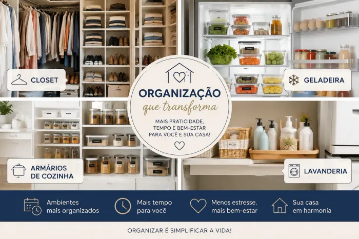 Organização de Closet, Geladeira, Cozinha e Lavanderia - Curitiba