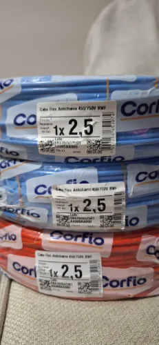 Vendo Cabo 2,5mm Corfio Rolo lacrado!