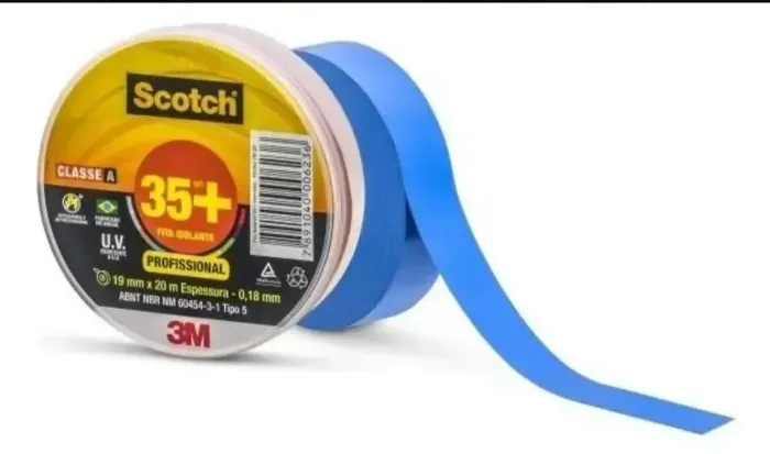 FITA ISOLANTE SCOTCH 3M COR AZUL