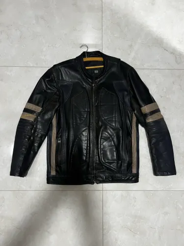 Jaqueta Couro Masculina tamanho G - Modelo Wolverine - Couro Bovino.