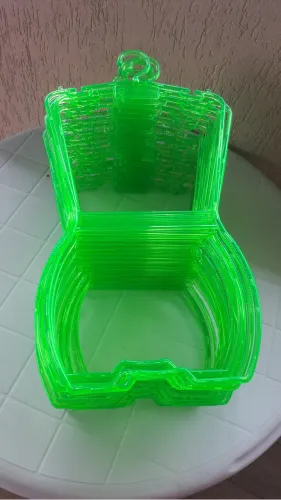 Cabides Silhueta Acrílico infantil 