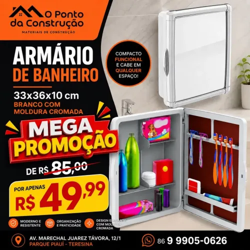 PROMOÇÃO ARMÁRIO DE BANHEIRO 