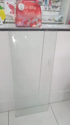Prateleira de vidro 1,20 por 0,45 cm ,vidro de 8mm