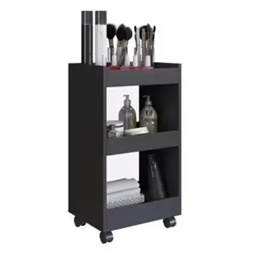 Carrinho multiuso preto/ 3 unidades disponíveis