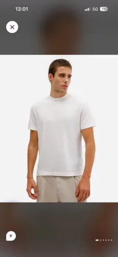 camiseta branca algodão peruano confort c&a