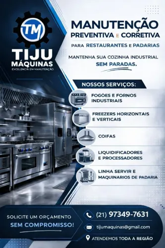 MANUTENÇÃO DE COZINHA INDUSTRIAL 