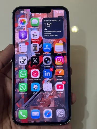 iPhone 13 256GB Preto - Bateria Trocada Recente - Sem Riscos na Tela