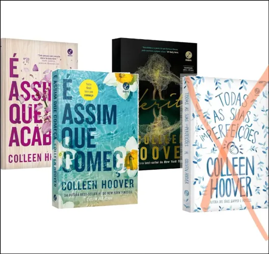 3 Livros Collen Hoover 