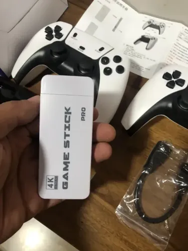 Game Stick M15 Pro 4k 64gb Hdmi Com 2 Controles Se Fio +20mil Jogos PRO 2026