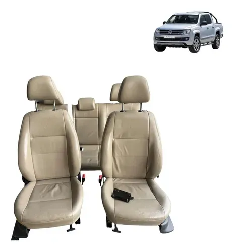 Jogo Banco Em Couro Amarok 2010 2011 2012 2013 2014 2015 Bege