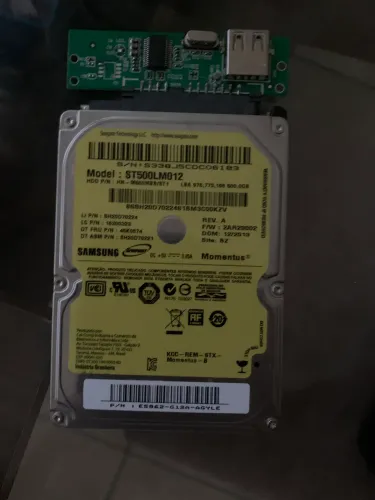 HD 500GB SATA II SAMSUNG ST500LM012 USADO PARA NOTEBOOK 