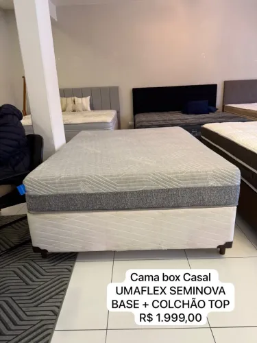 Cama Box Casal UMAFLEX SEMINOVA - ENTREGO 