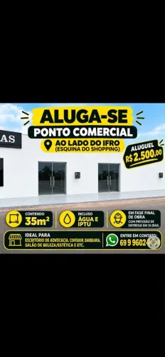 PARA ALUGAR - ESQUINA DO SHOPPING (ao lado do IFRO/PARQUE DA CIDADE)