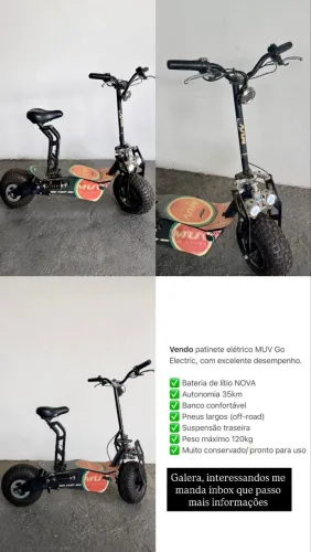 Patinete - Scooter Elétrica