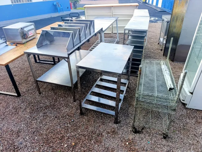 Lote Mesas de inox para Restaurante 