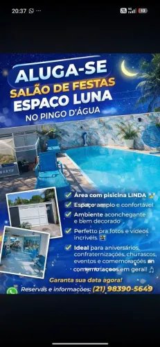 Aluga-se salão (festas eventos confraternização)