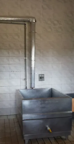 Tanque fabricação de queijo camisa 600 litros