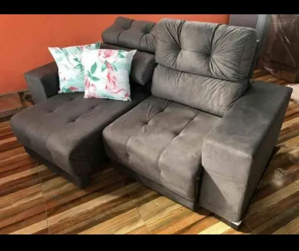 SOFA RETRATIL RECLINÁVEL 2MT FRETE GRÁTIS