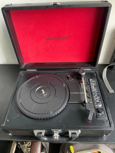 Maleta vinil toca disco Multilaser USB