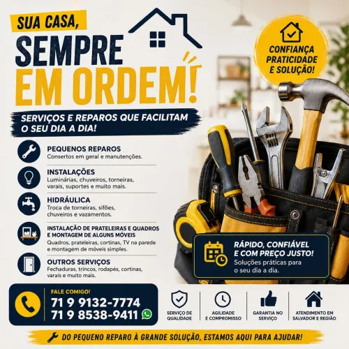Serviços e reparos de sua casa ou empresa