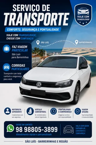 Faço viagens particulares sao luis