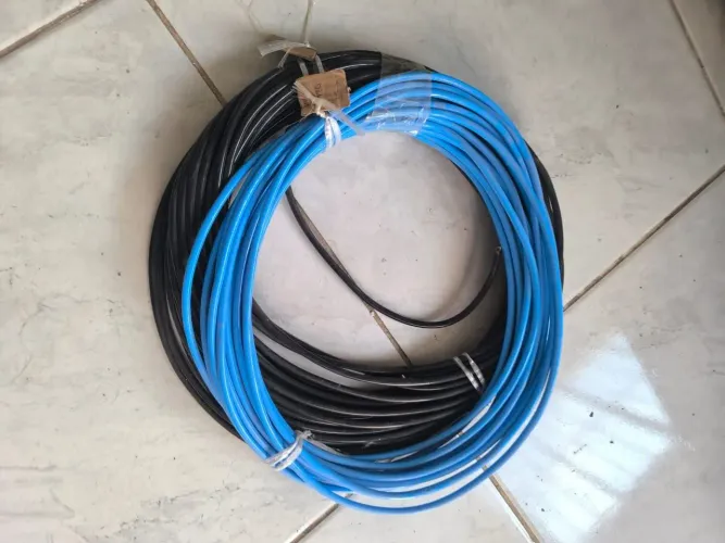 Cabo Flexível 16mm NOVO 45 Metros - 30M Preto + 15M Azul - Entrada Padrão