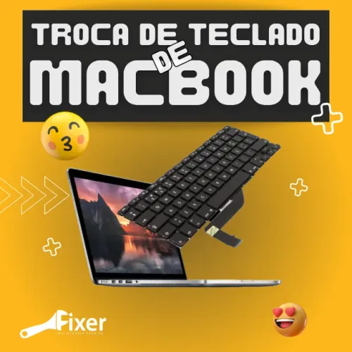 Troca de teclado para Macbook Air e Pro (Garantia de 1 ano)