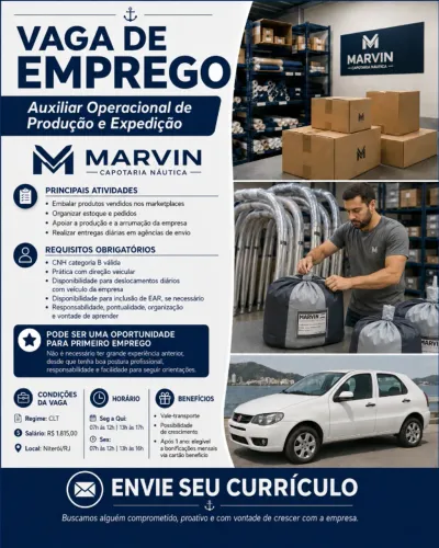 Auxiliar Operacional de Produção e Expedição