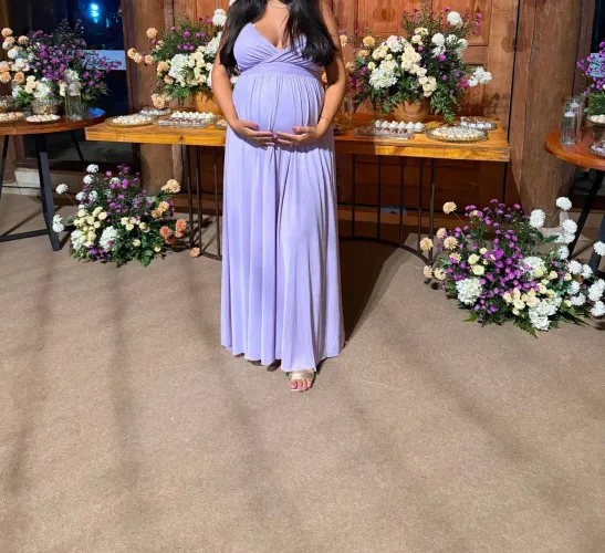 Vestido lilás/lavanda