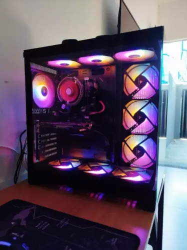 Kit 10x fans 120mm Acegeek RW12 (Luz Rainbow)
