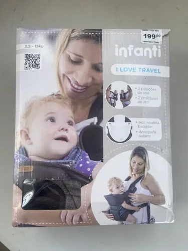 Canguru para Bebê Love Travel Gray Infanti - Safety