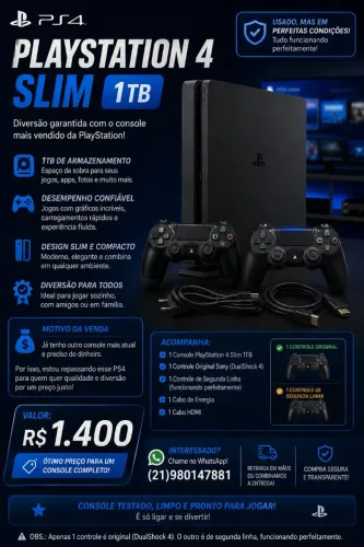 Ps4 slim 1TB