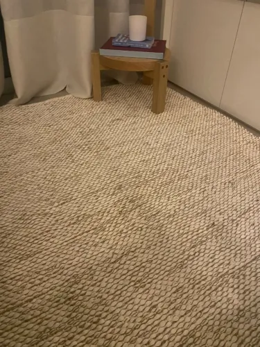 tapete  algodão  e juta  colmeia  2,00 x 2,50