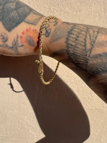 Pulseira Elo Baiano ouro 18 k