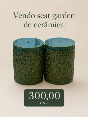 Seat garden de cerâmica 