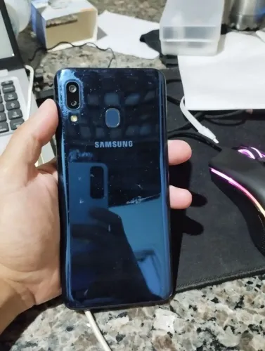 Samsung Galaxy A20 32 GB e 3 de RAM, COR AZUL